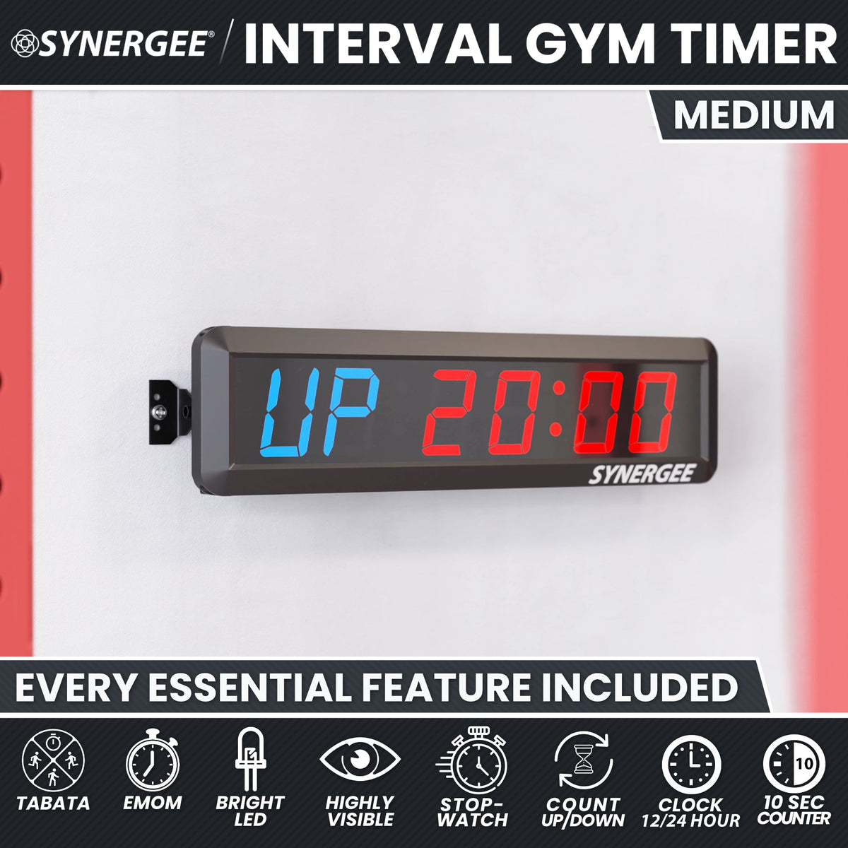 Synergee Programmable Interval Gym Timer