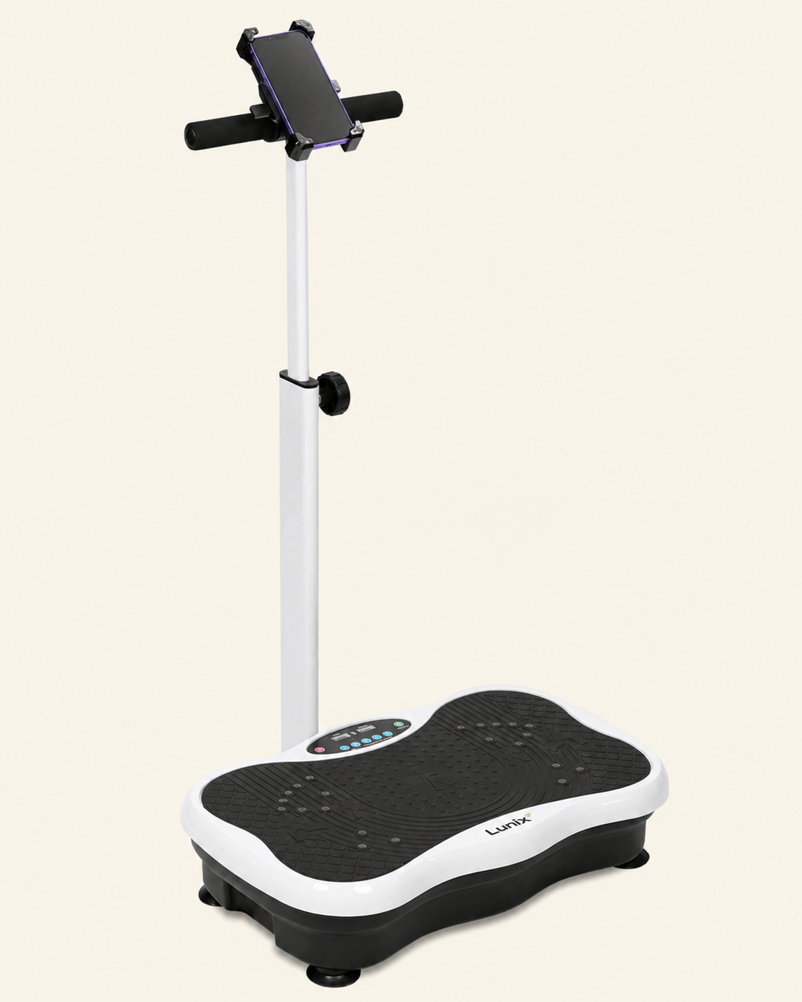Lunix LX18 Vibration Plate Exercise Machine, Pearl White